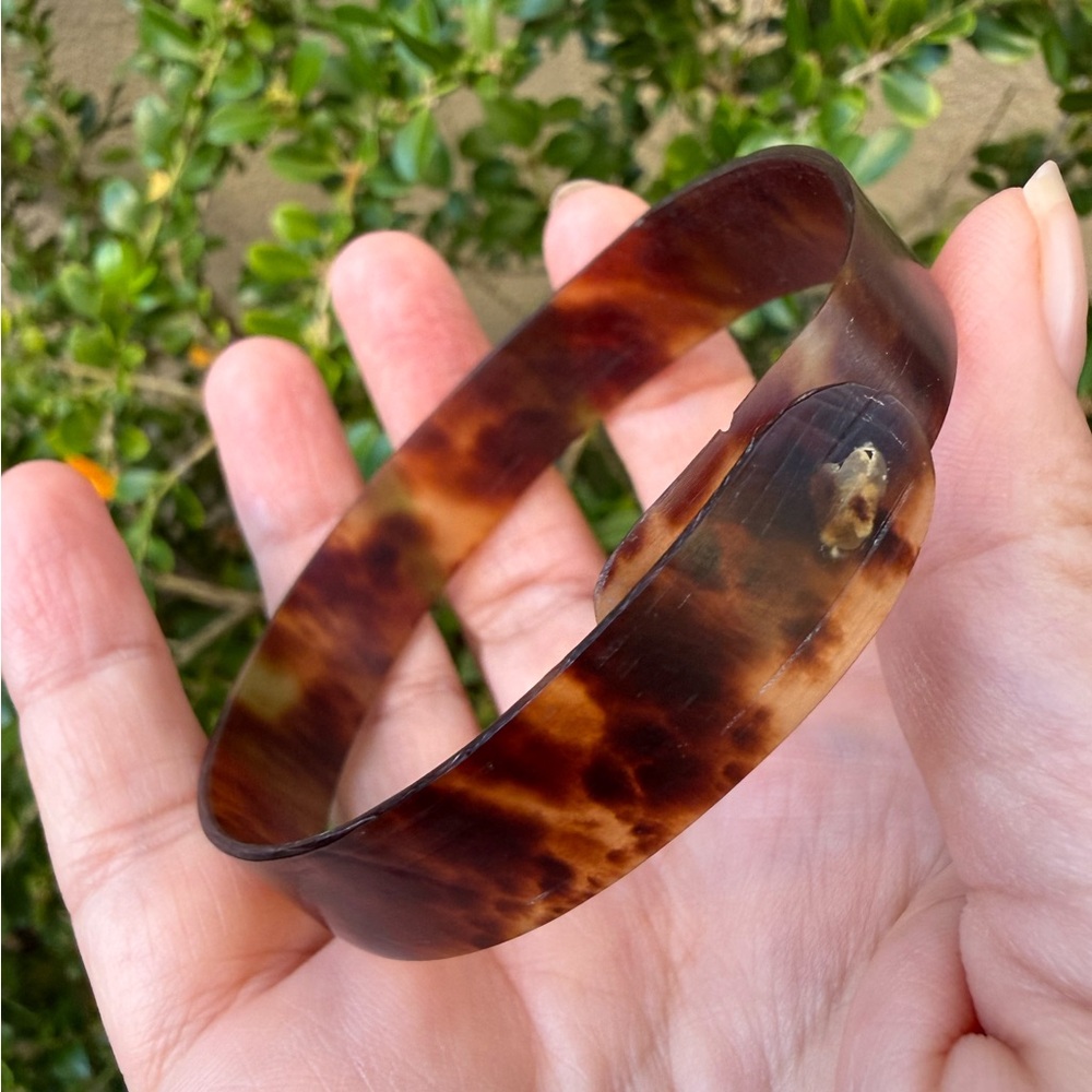 Antique Victorian 1800s tortoise shell bracelet - Picture 4 of 6